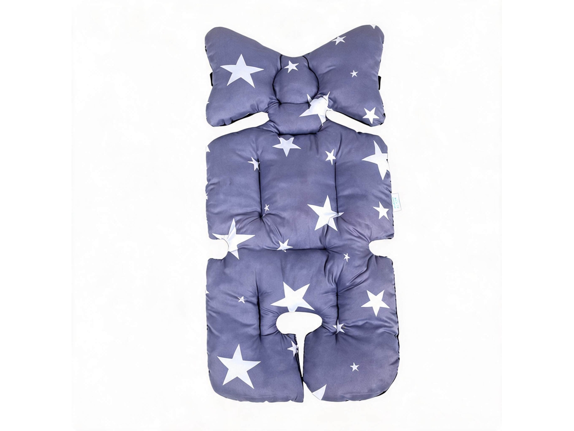 Almofada de Assento para Carrinho de Bebê HENTEN HOME Universal Respirável Algodão, Tapete Dupla Face 75x38cm