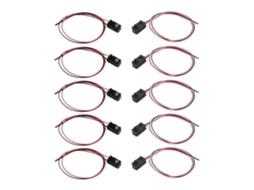 Conjunto De 10 Sensores Visuais Com Resistor E Sinal Saída Npn, Para Conexão Direta Com Microcontrolador