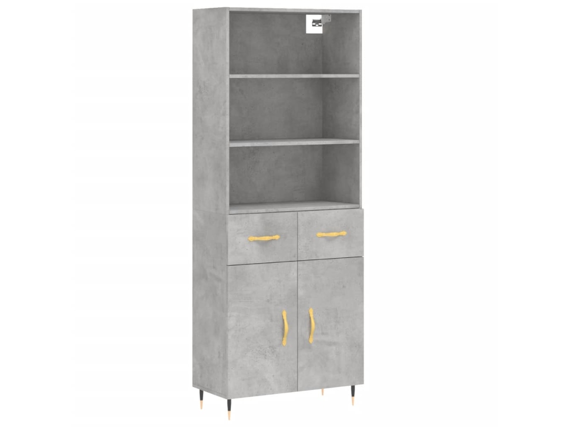 Highboard, Highboards Vidaxl Cinzeto Madeira Processada (n/a)