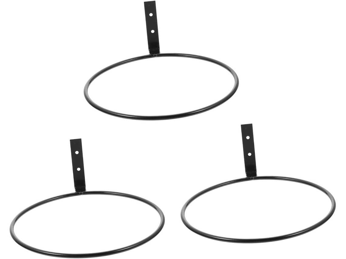 Suporte de Parede para Plantas Inoomp, 3 Peças, Prateleira para Vasos de Flores em Varandas, Suporte de Metal para CHABERLU
