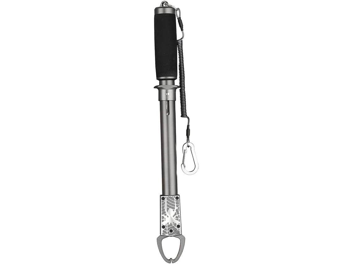 Alicate De Pesca Multifuncional De Liga De Alumínio Com Extensor Para Controle De Peixes Cinza E P Gokoco