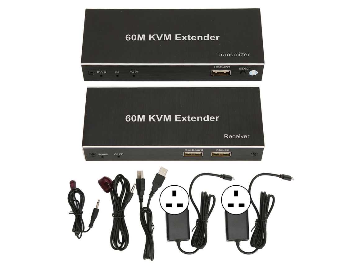 Extensor Mali Kvm 60m 1080p com Interface Multimídia Hd Usb