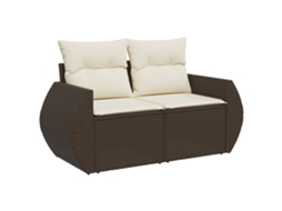 Garden Sofa, Garden Sofas Vidaxl Marrom Rattan / Vime (n/a)