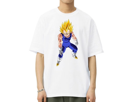 T-Shirt de Homem VREEL Dragon Ball Super Algodão Branco (XL)