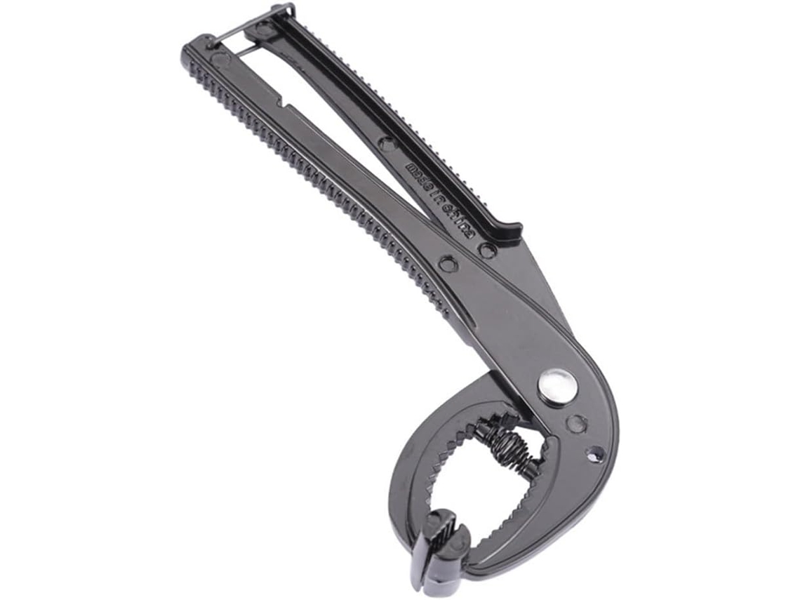 Pinça Para Panelas Quentes Ideal Churrascos E Camping 21cm Preta