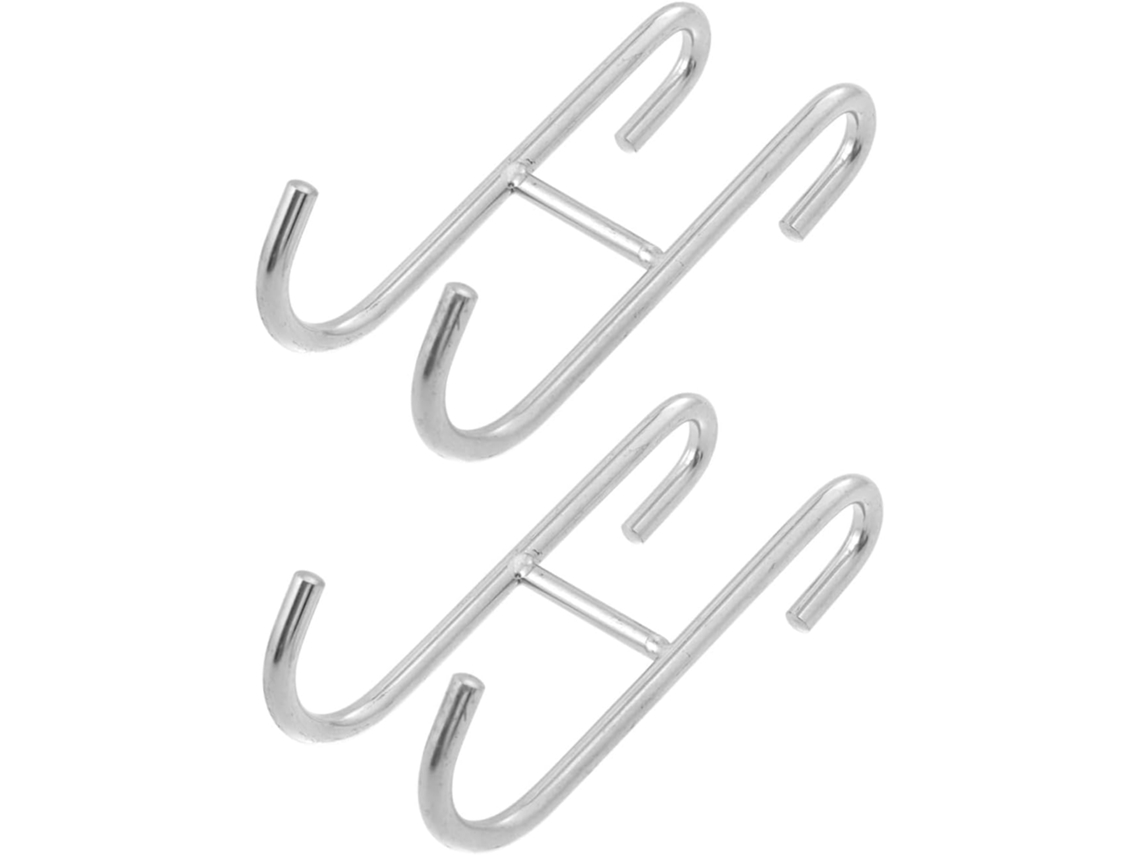 Gancho Duplo Para Porta Em Aço Inoxidável Formato De S Da Iplusmile, 2