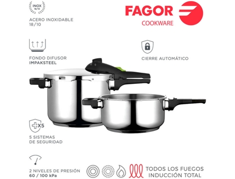 PANELA SUPER RÁPIDA RAPID 4+6L INOX 18/10 