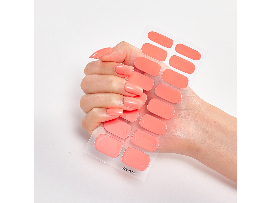 Adesivos De Gel Para Unhas, Adesivos De Cobertura Total Para Unhas, Adesivos De Esmalte, Decorações Adesivas Para Unhas