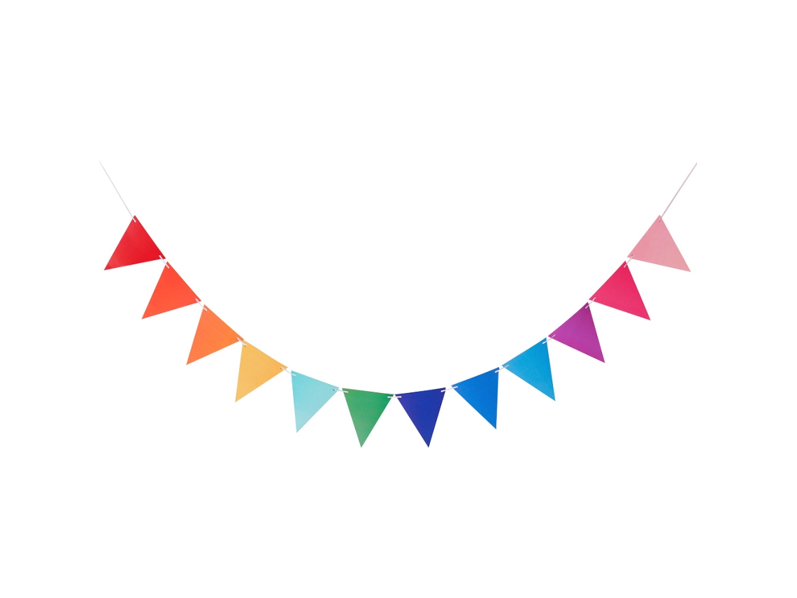 5 Pacotes Bandeira Triangular Decoração para Festa e Casamento NEVEANCE