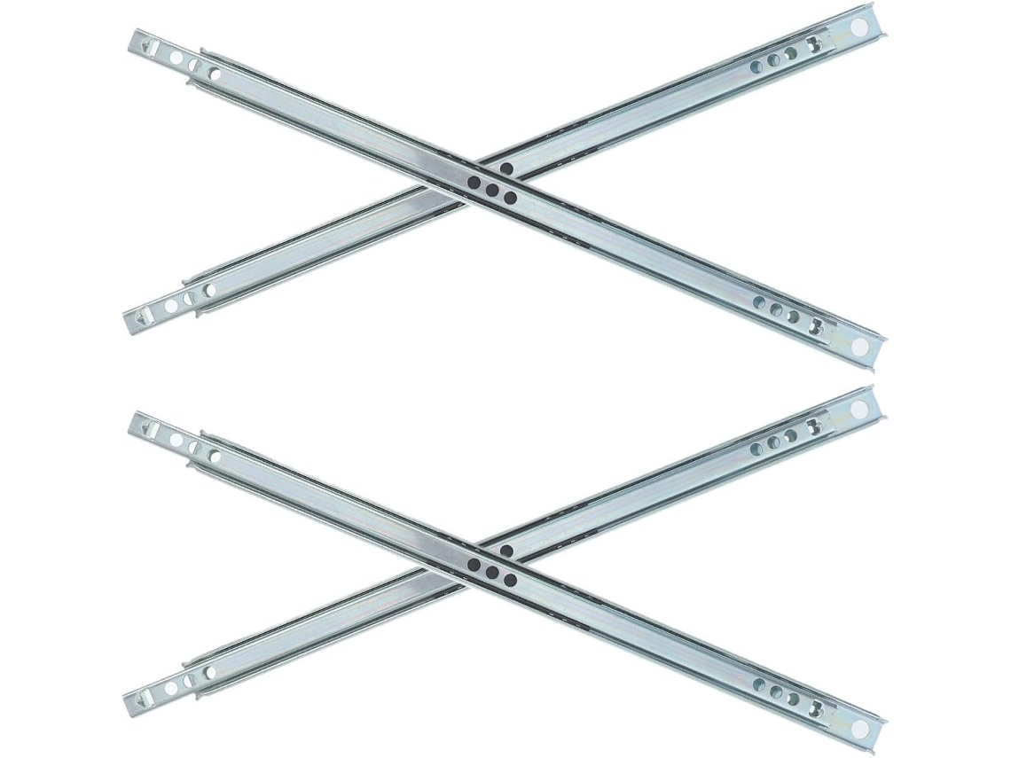 Corrediças Para Gavetas Kichouse Em Aço Laminado A Frio, 4 Peças, Com Rolamentos De Esferas, 31cm 12, 2 Polegadas
