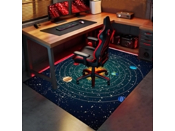 Tapete Cadeira Piso Escritório Protetor Antiderrapante 60 X 120 Cm Madeira Gamer, Escritório, Madeira,