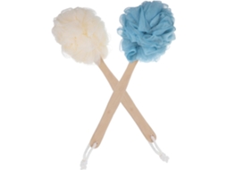 Conjunto De Escova Banho E Esfoliação Healeved 2 Peças Para Uso Doméstico Com Cabos Longos Madeira Massagem Confortável