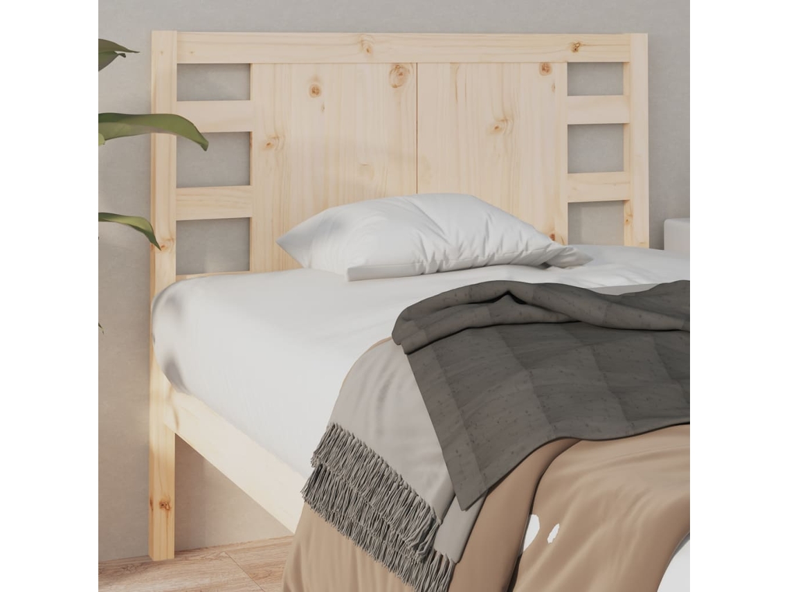 Vidaxl Cabeceira De Cama 96x4x100 Cm Pinho Maciço