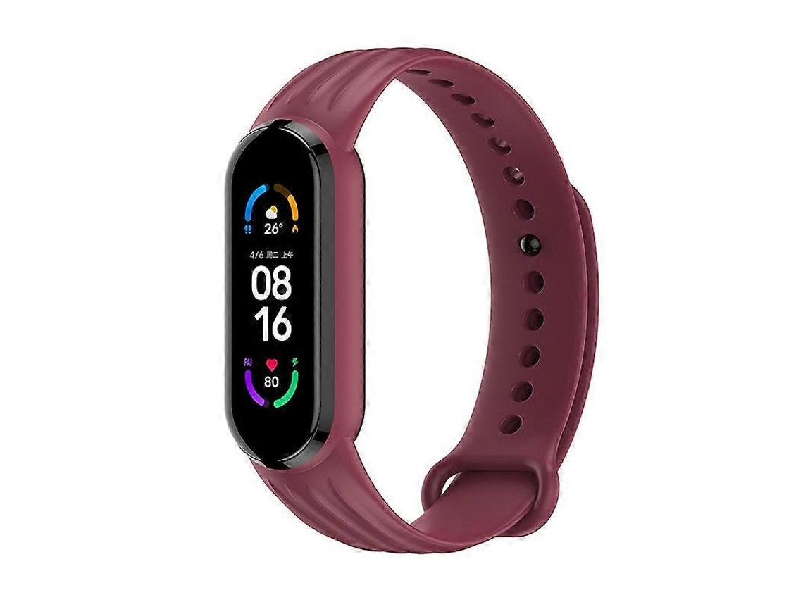 Pulseira De Silicone Com Textura De Salgueiro Para Xiaomi Mi Band 6/5
