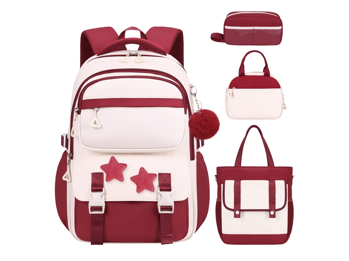Mochila Infantil Completa 3 Peças Com Lancheira E Estojo