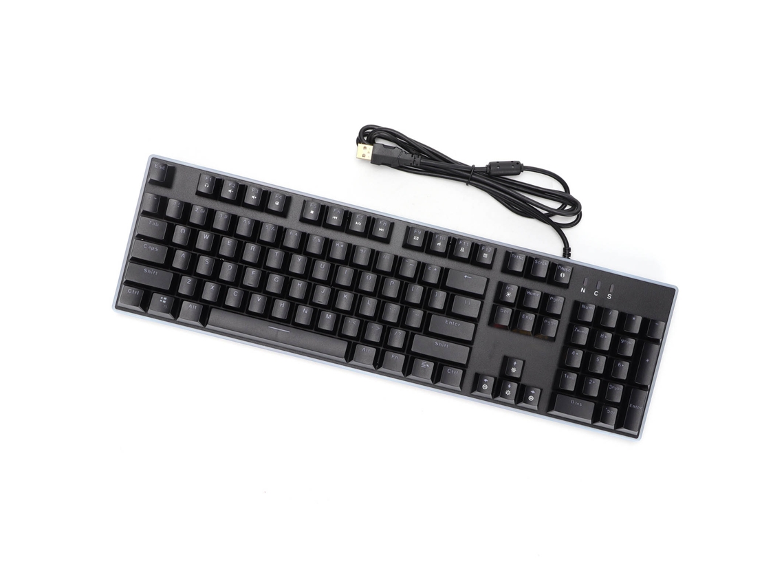 Teclado Usb de 104 Teclas, Retroiluminación Rgb Con Efectos de Iluminación, Diseño Ergonómico para Pc Con Windows 2000/xp/7/8/10