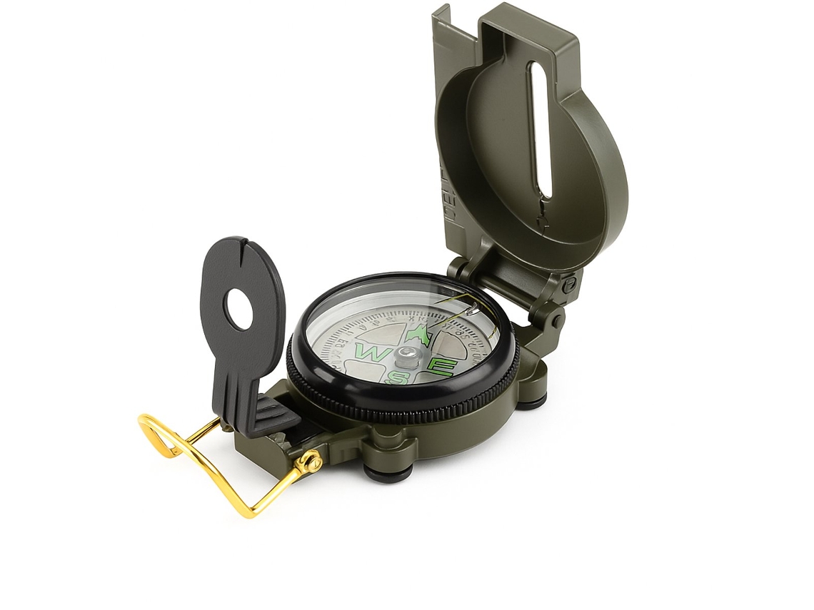 Bússola militar com lente, metal resistente a choques e água AQUAFORGE