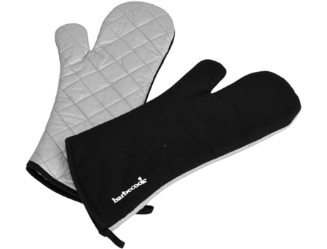 Luvas Compridas Algodão BARBECOOK (Isolamento de alumínio - 40 cm - Preto)