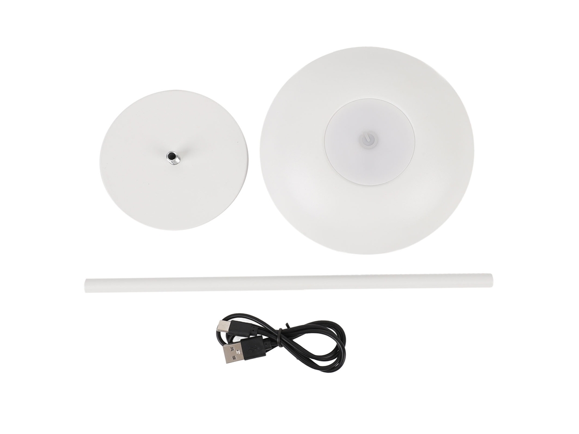2026 lâmpada de Mesa Sem Fio de Metal com Sensor de Toque, Regulável, Luz Led Quente 3000k, Funciona com Bateria