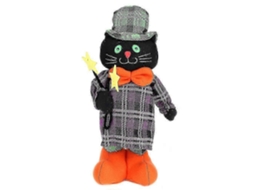 Boneca Elástica Fofa, Brinquedo Para Festa De Halloween, Adereços Para Shopping, Supermercado, Decoração De Loja, Gato Preto Ly Ebike