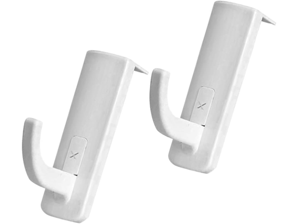 Suporte Para Casque Audio 2pcs Para Organizador Écouteurs Autocollant En Plastique Léger, Crochet Adhésif Au