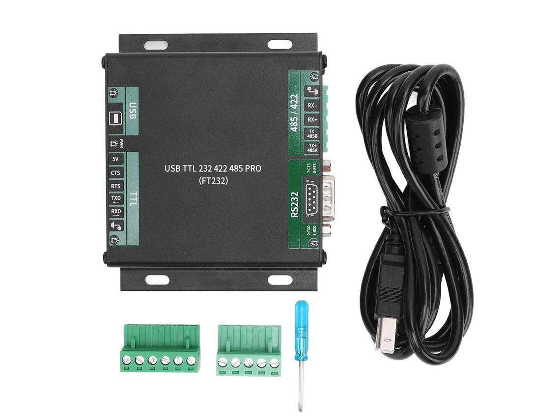 Aetheria conversor Usb para Rs232 485 422 Ttl Industrial Isolado com Chip Ft232rl Pro