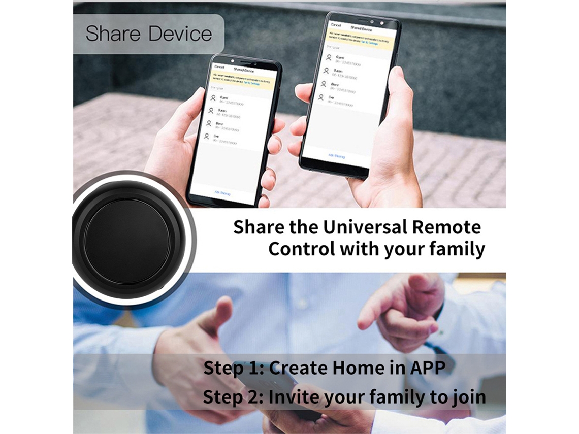 Laxiscreed Controle Remoto Universal Infravermelho Com Wifi E Compatível Com Alexa