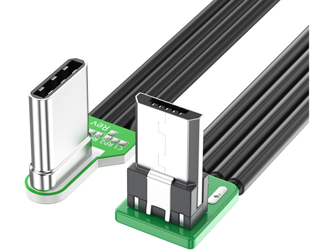 Cabo Usb-c Para Usb De 5 Pinos, Adaptador Angular Carregamento E