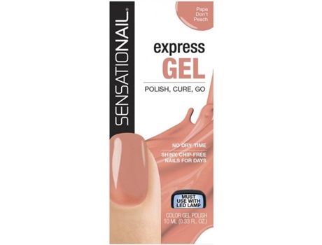 Verniz  Sensationail Expresso Gel De Unhas De Gel 239 Papa Laca Don T Pêssego