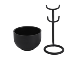 Set De Cepillo De Afeitar Con Taza Y Soporte