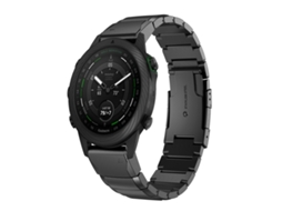 Bracelete Para Garmin Marq Golfer - Aço Inoxidável - Estampa De Casco De Tartaruga (22mm) Preto