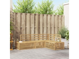 Vidaxl Conjunto De Sofás Para Exterior 4 Peça Branco