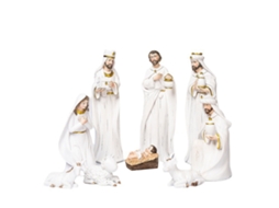 Conjunto De Presépio Em Resina Laxiscreed Para Natal - Compra Mínima De 3 Unidades
