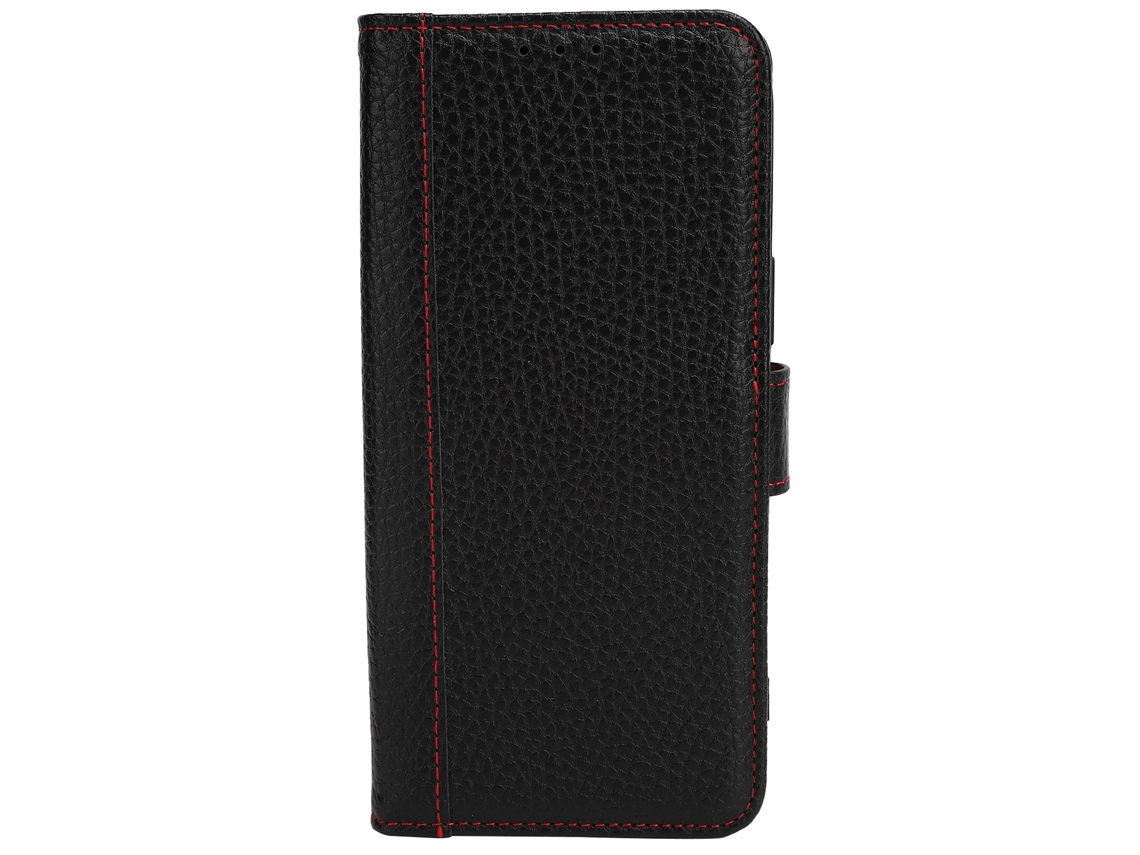 Capa de Couro Anti choque com Ranuras para Cartões para iPhone 12pro Max Preta S/MARCA