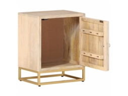 Maison Exclusive - Mesa De Cabeceira 40x30x50 Cm Madeira De Mangueira Maciça/ferro