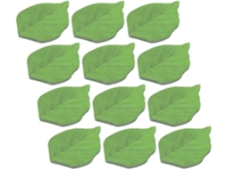 12 Paquetes Bloc-notes Autocollants Feuilles Vertes Em Papel Real, Fácil De Usar, Multifuncional Para