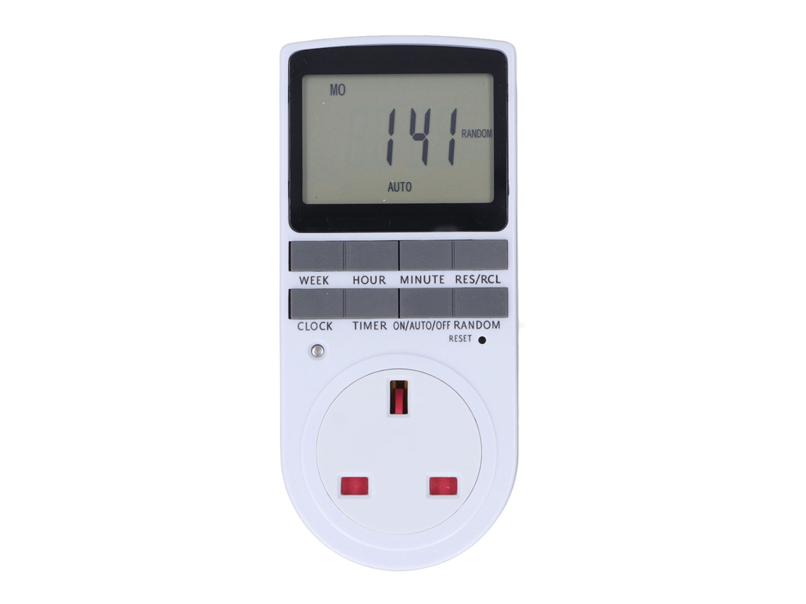 Tomada Temporizada Digital Com Poupança De Energia, Inteligente, Retardadora De Chama, Alta Potência