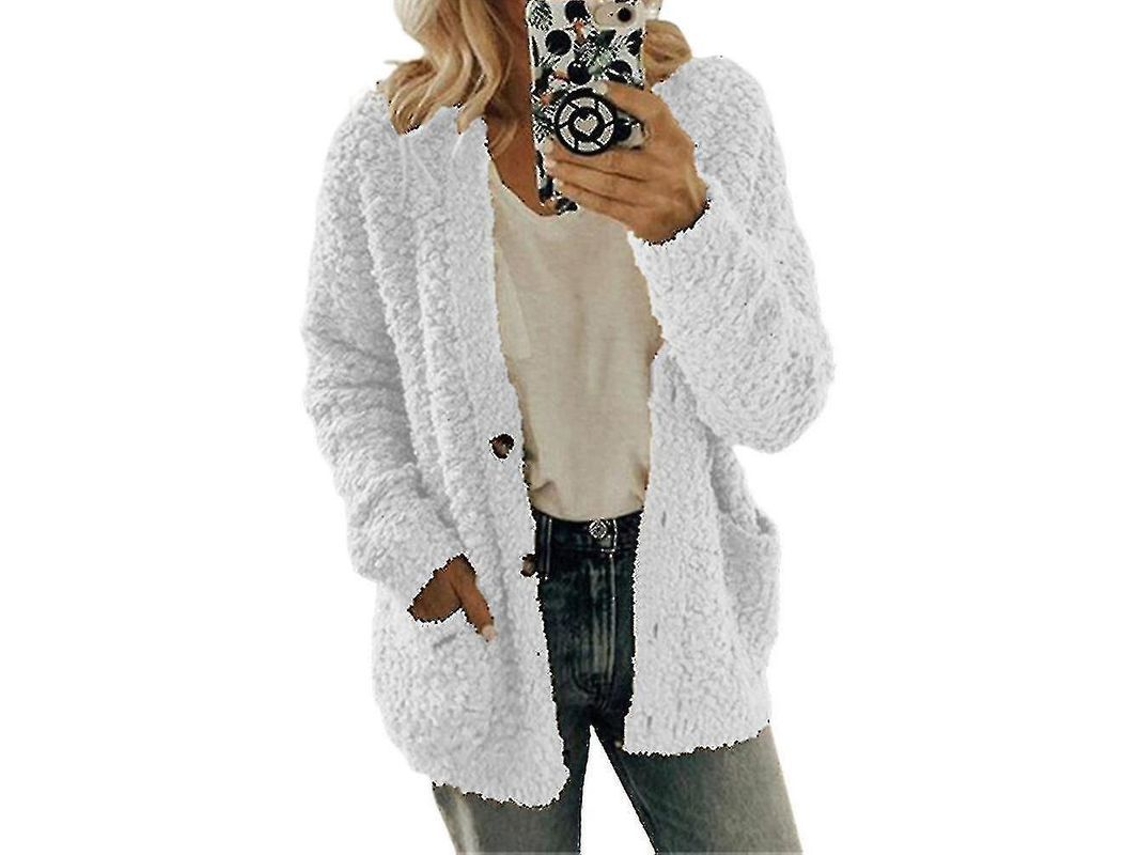 Abrigo Fasst de Pelo Falso Oversized para Mulher | S/MARCA