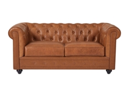 Sofá Fixo Chesterfield VENTE-UNIQUE.PT (72 x 165 x 88 cm)