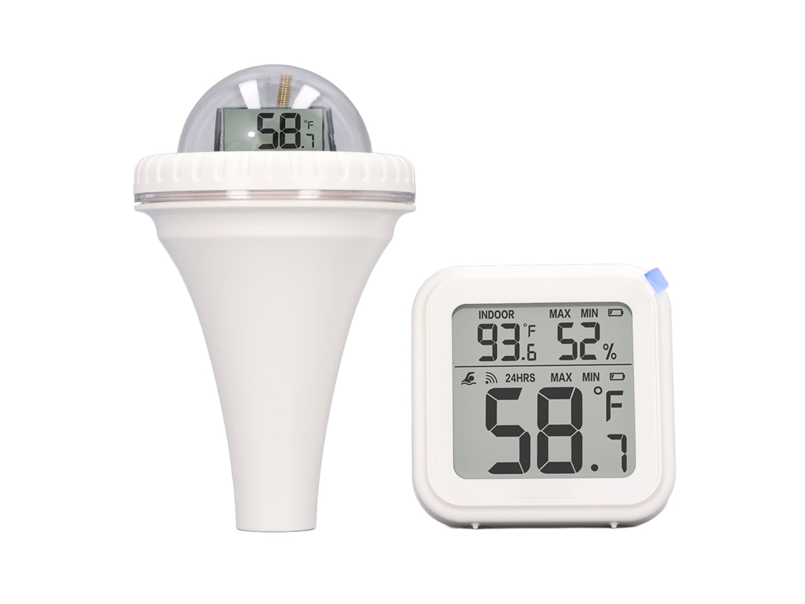 Termômetro Sem Fio para Piscina com Registros e Prova D'água Ip67 | S/MARCA