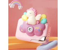 Primerox máquina de Bolhas Câmera Infantil Portátil com Design de Desenho Animado Roxa para Crianças