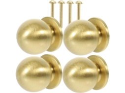 Gadpiparty Conjunto De 4 Puxadores Latão Para Armários Pequenos, Cômodas, Guarda Roupas E Móveis