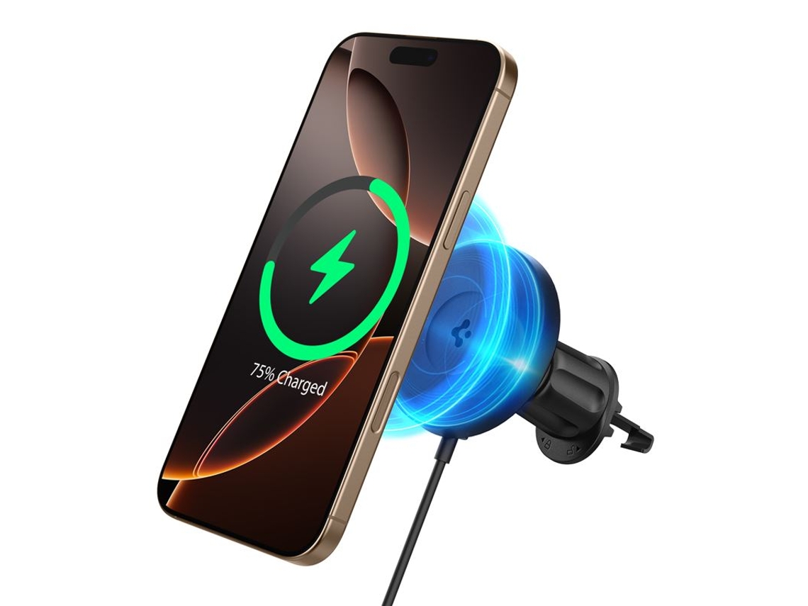 Carregador SPIGEN Onetap Pro 4 Magsafe, para iPhone, com Gancho Airvent