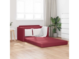 Vidaxl Sofá-cama Vinho Vermelho 124 X 71 X 78 Cm Couro Artificial