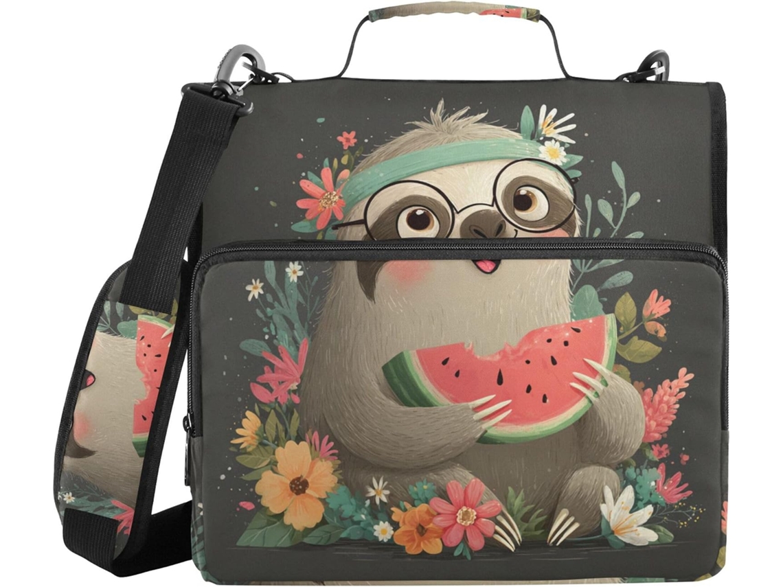 Organizador de Massa Groovy em Formato Melancia Com Alça, Vários Sacos de 3, 8cm, 3 Argolas de Fixação
