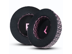 Almofada para auscultadores AKG K701, espuma macia, seda gelada, preto e rosa | XIAOMOYU