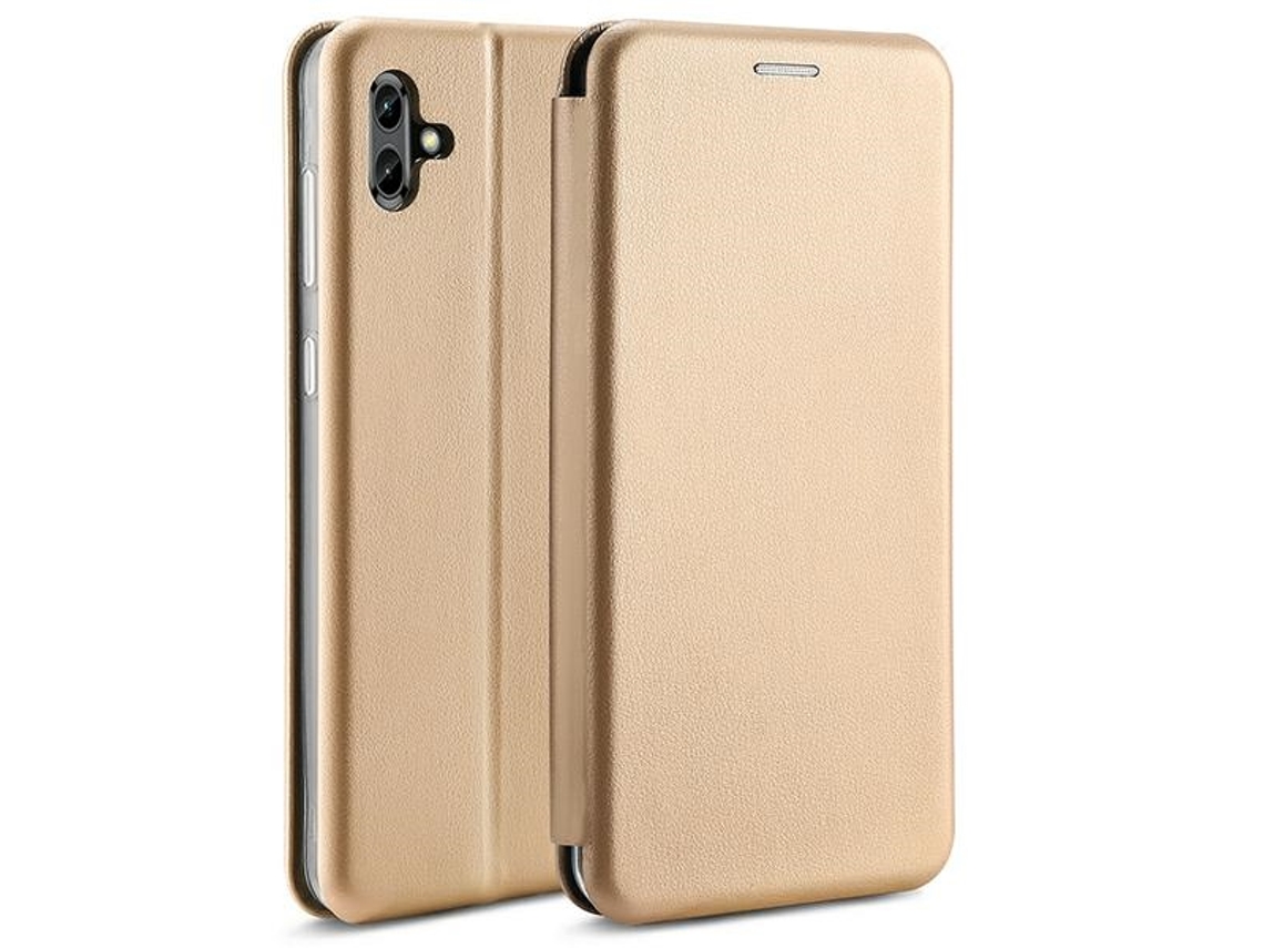 Capa para Samsung Galaxy A04 BELINE Pele Sintética Magnética Dourado