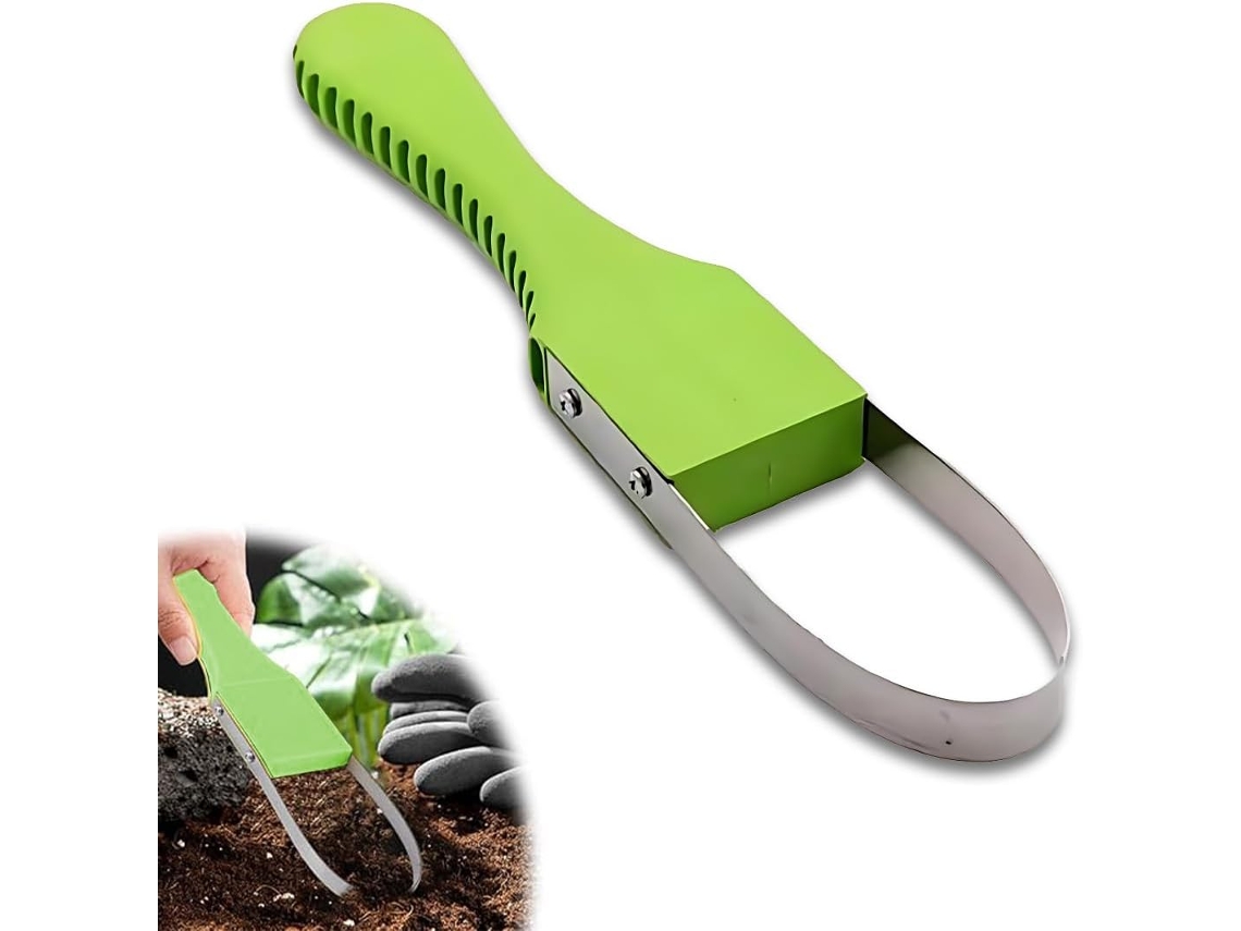 Raspador de Jardim em Aço Inoxidável, Capinador Manual, Ferramenta de Capina em Aço, para Ervas Daninhas AQUAFORGE