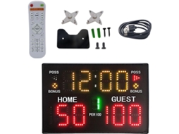 Placar Eletrônico Digital de Basquete com Led Alimentado por Bateria SFUSHOS
