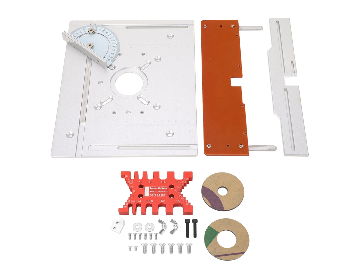 Placa De Inserção Da Mesa Do Roteador De Alumínio, Bancadas De Carpintaria Multifuncionais Para Corte E Gravura